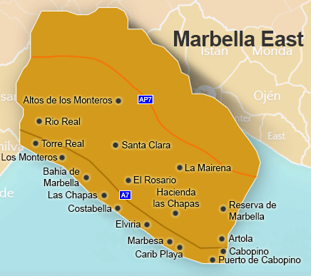 Map of Marbella East