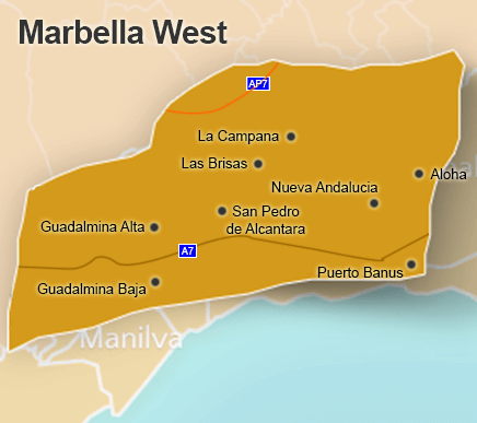 Map of Marbella West