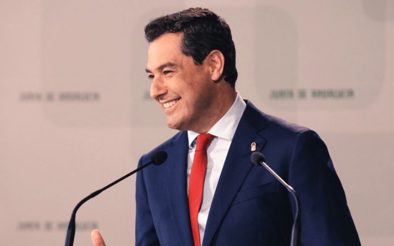 Juanma Morena announcing changes to wealth tax