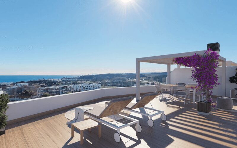 View from our One80 Collection Estepona apartments
