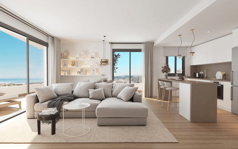 Interior of One80 apartments in Estepona