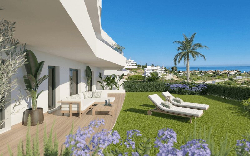 Terrace of our new builds in Estepona